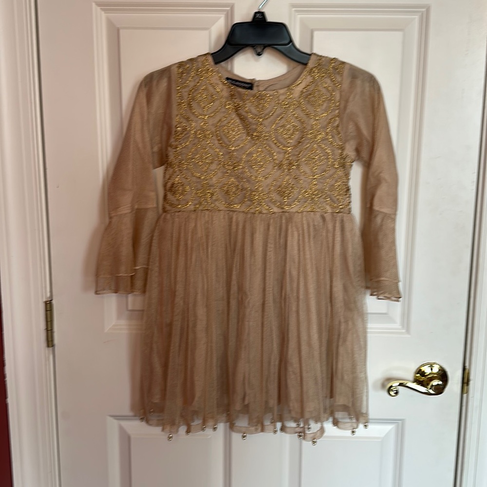 Mushrooms Girls Dress (Size 8-9 years)